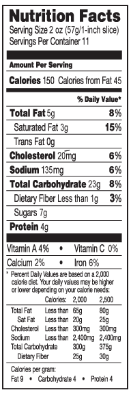 DFW Fundraising | Apple Butter Braid Pastry Nutrition Facts | Bluebonnet Fundraising