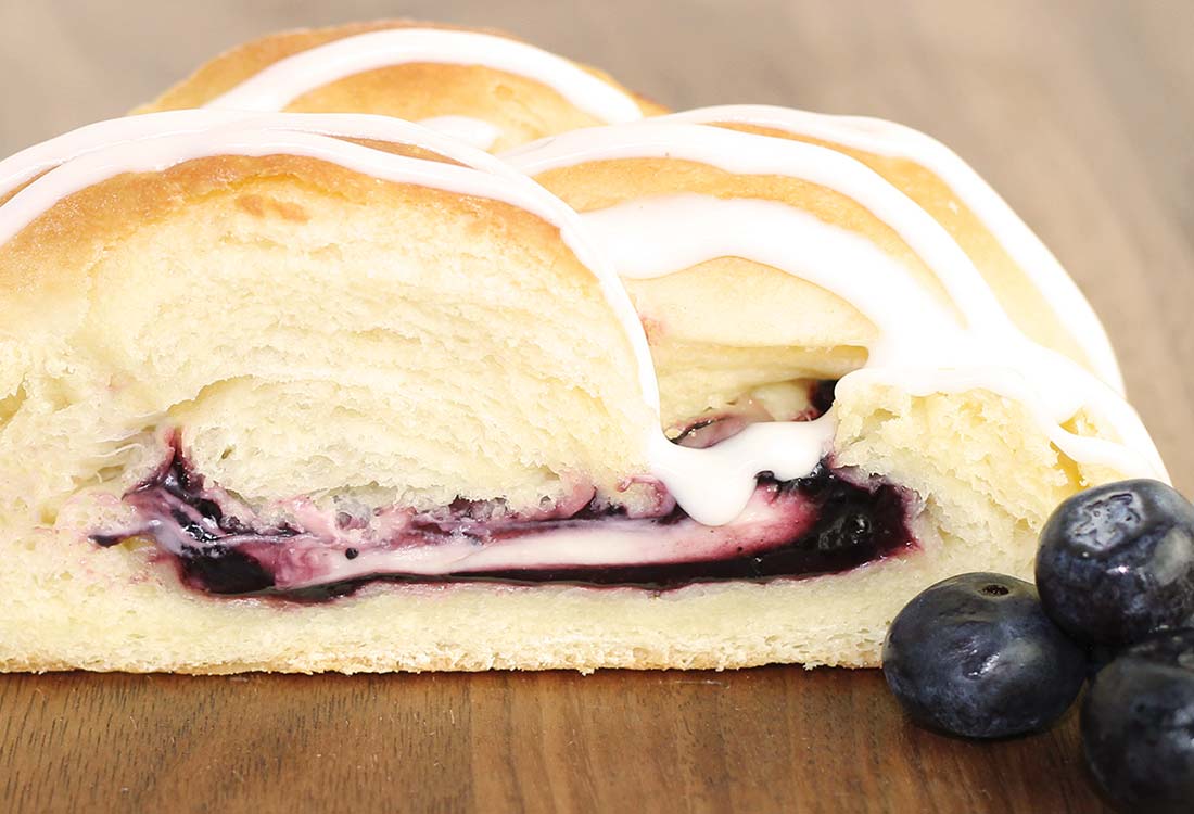 DFW Fundraising | Blueberry & Cream Cheese Butter Braid Pastry | Bluebonnet Fundraising