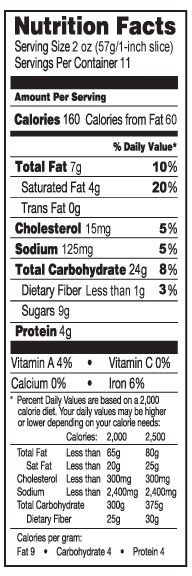 DFW Fundraising | Cream Cheese Butter Braid Pastry Nutrition Facts | Bluebonnet Fundraising