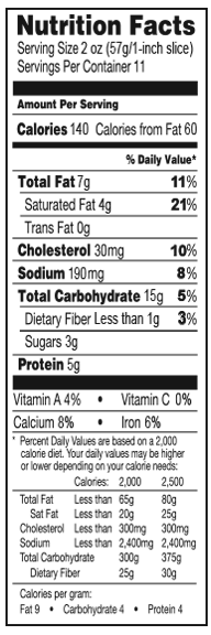 DFW Fundraising | 4 Cheese & Herb Butter Braid Pastry Nutrition Facts | Bluebonnet Fundraising